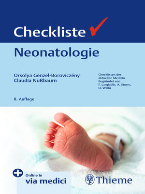 cover image of Checkliste Neonatologie